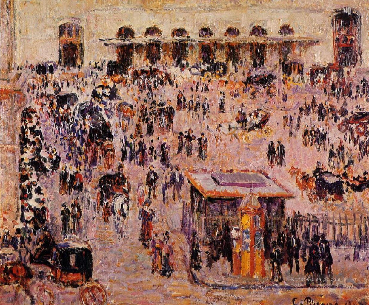 cour du Havre Gare St Lazare 1893 Camille Pissarro Pariser Ölgemälde